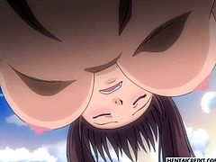 Hentai babe gets her ass fucked too deep