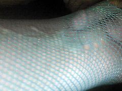 Cum in fishnets