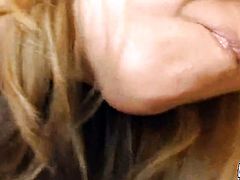 Blonde Lorena Sanchez makes a dirty dream of never-ending cock sucking a reality with Trent Soluri
