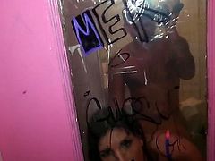Pov sex with August in toilet