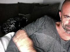 horny daddy on webcam (with sweet nipples)