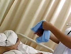 Erena Fujimori nurse gives blowjob to patient