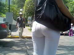 hot ass in white jeans