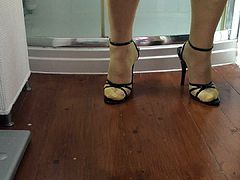 Strappy High Heels with come