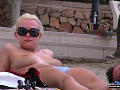 Topless Beach Bikini Horny Teens Beach Voyeur HD