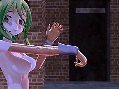 MMD 3 Cuties with one Squirting near the end GV00098