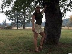 Elekra country girl outdoors