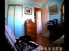 Unaware Wife Naked on Hidden Cam