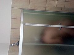 My wife takin a shower