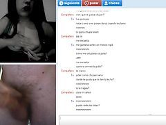 chatrandom - sexy brunette sucking my dick