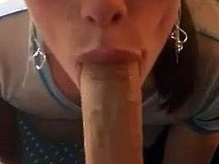 Damn hot Homemade Blowjob POV