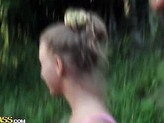 Blonde Jennifer is the one who takes it in the anal on and on