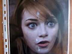 Emma Stone cum tribute #1