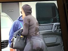 Cumming on Khloe Kardashian's Ass