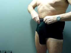 Pulling on a pair of Jockey H Briefs, some time for a fondle