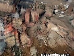 Someone with a camera follows this guy to an area, that is just full of rubble and very seedy looking. A man is waiting there for him in a building, and he has a hardon with him. This guy just bends over and gets stuck, pumped deep and hard by his lover's cock. Where will the load go? Watch now!