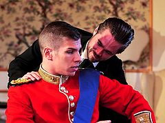 Prince Paul is very stressed out before an important meeting. He receives help and much more from someone he never thought about: a man! He is a married prince, no one can find out....Watch and see how he enjoys his new guilty pleasure!