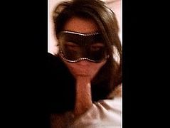 Masked french girlfriend makes a deepthroat to orgasm Elundriil & JagreenFR