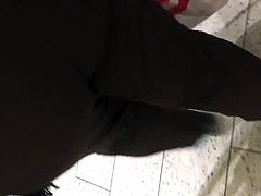 Big booty Gilf in brown dress pants 1