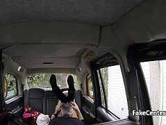 Massive tits gal anal fucked in taxi