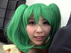 Don't miss this fun-filled Japanese Cosplay video. Pretty Ruka Kanae, looked beautiful in this sexy costume and her actions were equally kinky. She tongue-kissed her partner and checked the size of his cock. The sexy actions didn't end here, she offered him passionate blowjob and much more.