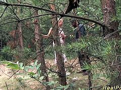 big breast german stepmom gets wild fucked by a black dick in the forest