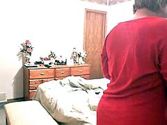 Voyeur MILF changing