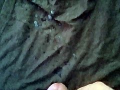 Cumming 9 ropes after a long wank.