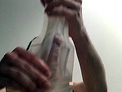 Hot fleshlight masturbation and cumshot