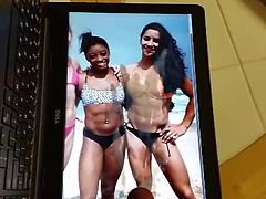 Aly raisman and simone biles cumtribute