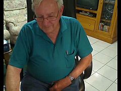 grandpa cum on cam