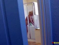 Hot Teenager Sis Showering Spied Then Dicked By Brother