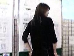 Dazzling Japanese girl touches herself and takes a cock in