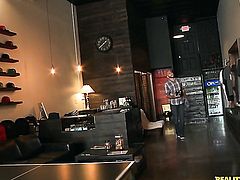 Brunette chicana Vanessa Sixxx sucks like theres no tomorrow in steamy oral action with hot bang buddy