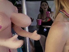This crazy birthday party Arya Fae will remember forever. Not only because it was super cool, with different friends, funny games and wonderful presents. But also because then this blonde inexperienced teen tried her first cock. It was big and hard and it was so exciting to suck on it. Have fun!