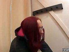 Luscious czech girl was tempted in the shopping centre and sh