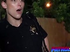 BBC makes two busty female cops cum hard