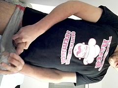 Cumming and drinking