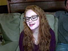 Ginger Bitch with big tits fucked hard