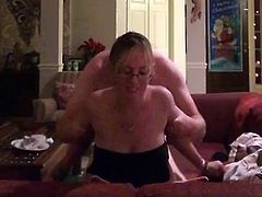 Beautiful bigtits MILF Boltonwife couch doggystyle