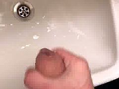 Handjob to the sink