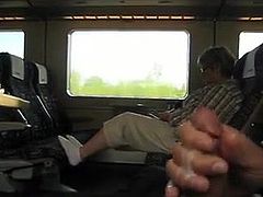 She must know train flasher is cumming