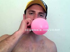 Balloon Fetish - Chris Blowing Balloons Part11