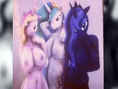 MLP Princesses Cum Tribute