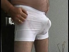 Bulge piss and cum