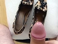 MIL leopard heels cummed
