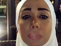 sexy hijabi smoking
