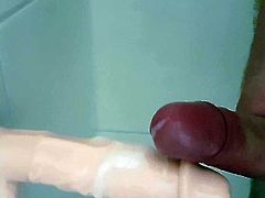 Wanking my dick with cumshot