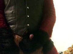 leather fursuit jerkoff