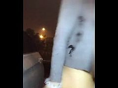 Chinese Camgirl Risky Public Nudity & Outdoor Orgasm at Roadside Car